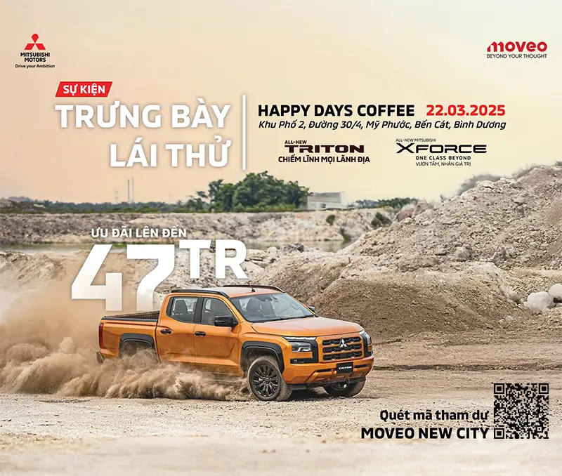 Sự kiện lái thử xe Mitsubishi tại Bến Cát