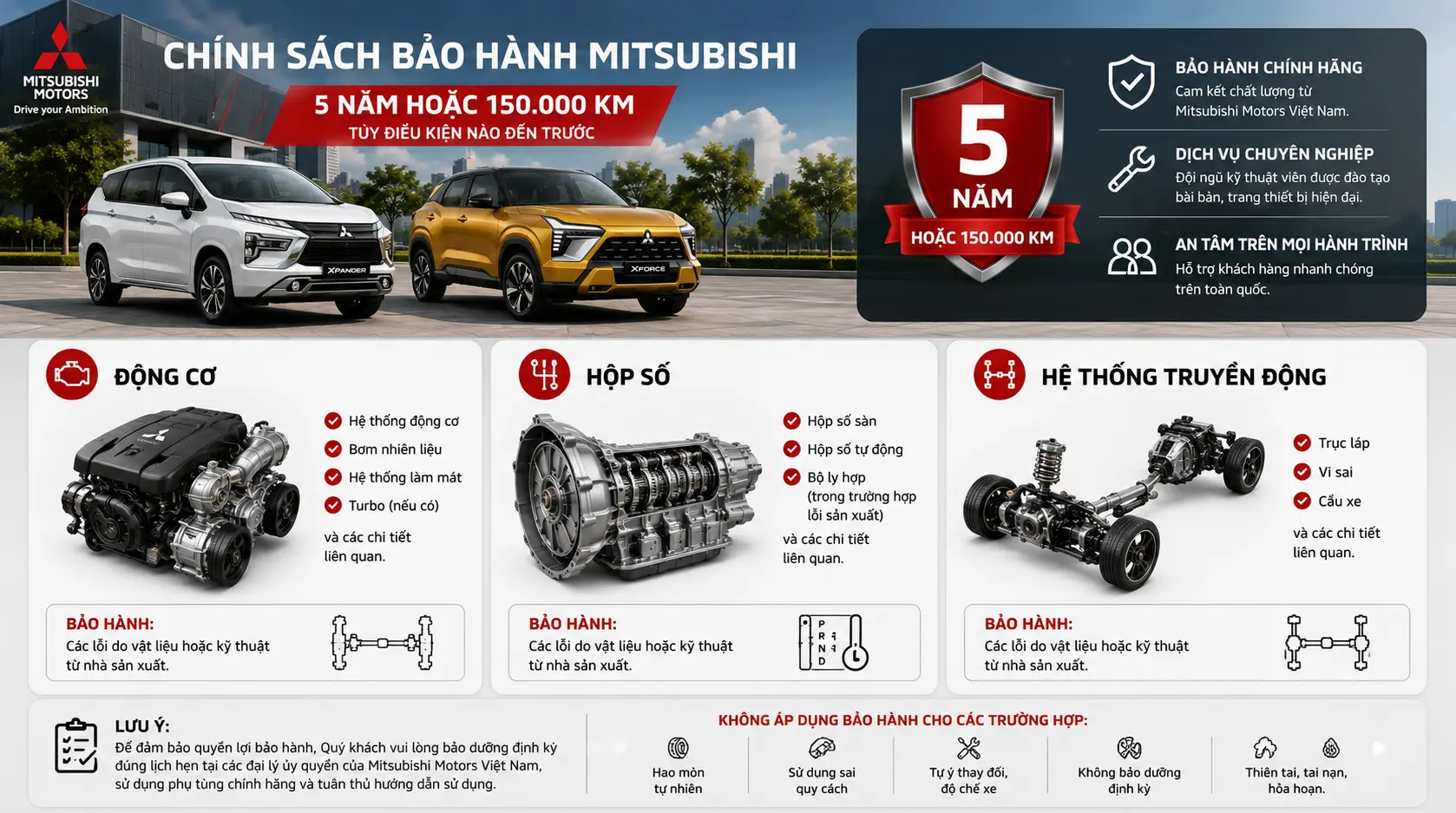 Chính Sách Bảo Hành Xe Mitsubishi Mới Nhất 2 Chính Sách Bảo Hành Xe Mitsubishi Mới Nhất