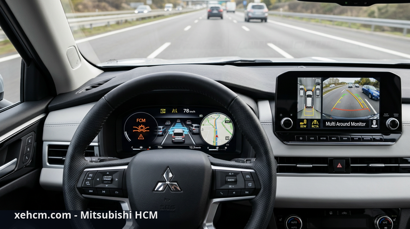 Công nghệ an toàn Mitsubishi bảo vệ người lái toàn diện - công nghệ an toàn Mitsubishi