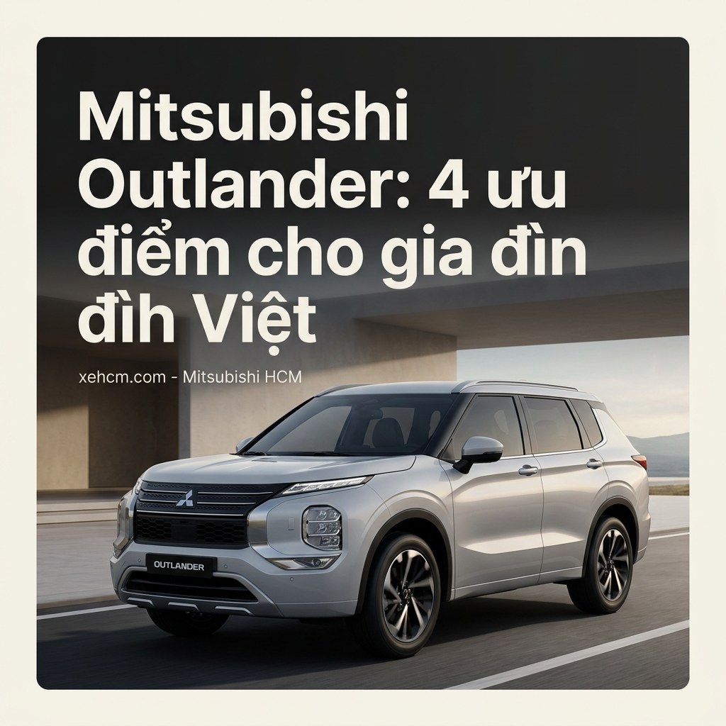 Mitsubishi Outlander: 4 ưu điểm cho gia đình Việt
