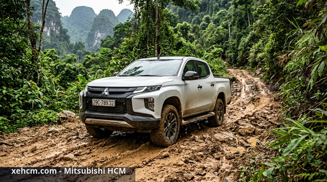Mitsubishi Triton: Top 3 mẫu xe bán tải off-road mạnh mẽ 1 Khả năng vận hành vượt trội của Mitsubishi Triton trong điều kiện off-road - Mitsubishi Triton