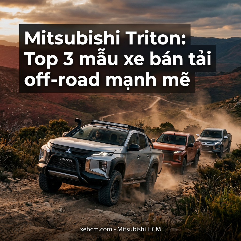 Mitsubishi Triton: Top 3 mẫu xe bán tải off-road mạnh mẽ