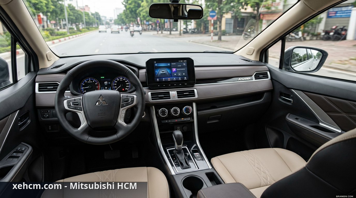 Mitsubishi Xpander: 7 lý do thống trị phân khúc MPV 1 Nội thất Mitsubishi Xpander với thiết kế thực dụng và hiện đại - Mitsubishi Xpander