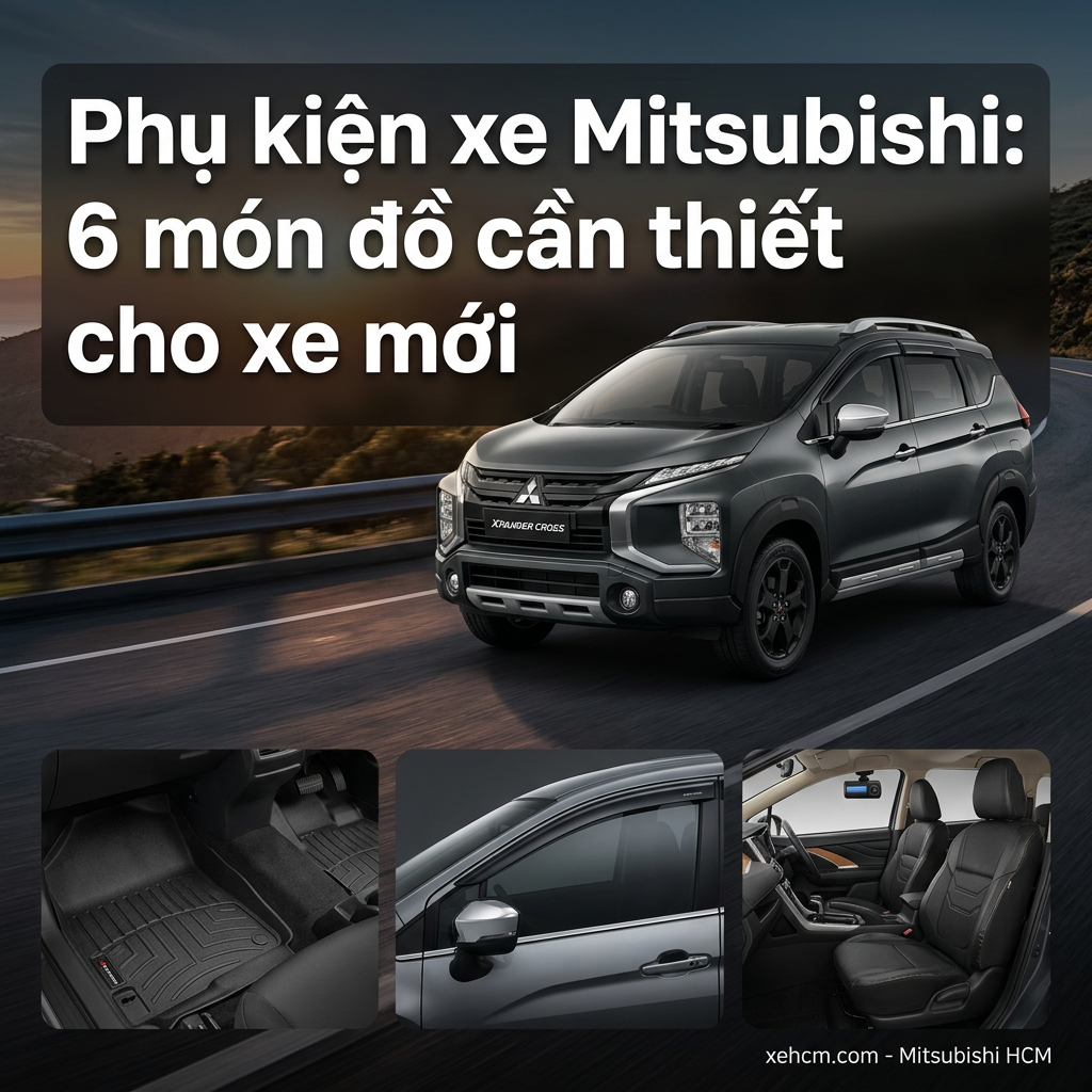 Phụ kiện xe Mitsubishi: 6 món đồ cần thiết cho xe mới