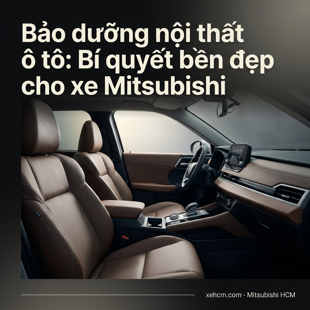 Bảo dưỡng nội thất ô tô: Bí quyết bền đẹp cho xe Mitsubishi