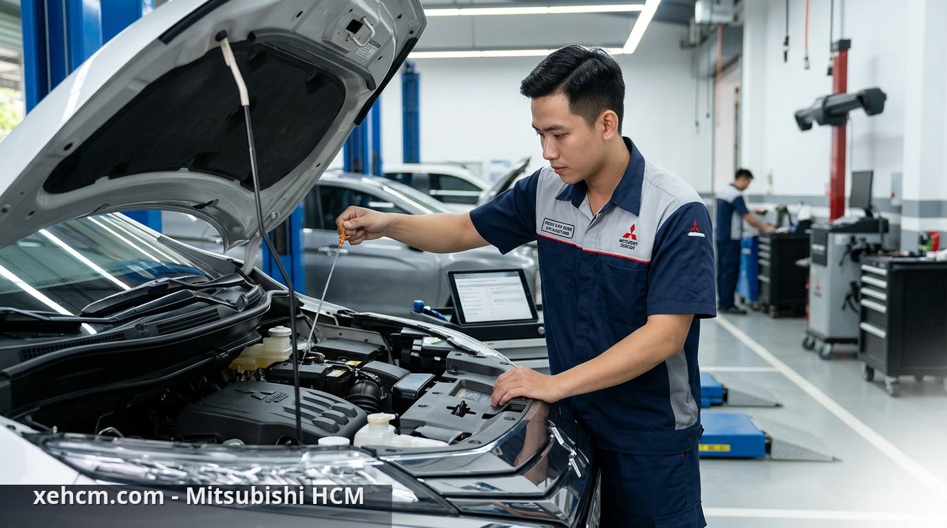 Bảo dưỡng xe Mitsubishi: 5 lưu ý quan trọng cần nhớ 2 Kiểm tra dung dịch kỹ lưỡng giúp chăm sóc xe Mitsubishi bền bỉ - bảo dưỡng xe Mitsubishi