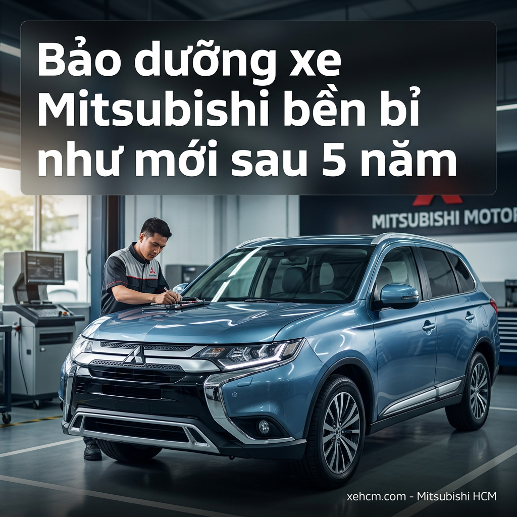Bảo dưỡng xe Mitsubishi bền bỉ như mới sau 5 năm