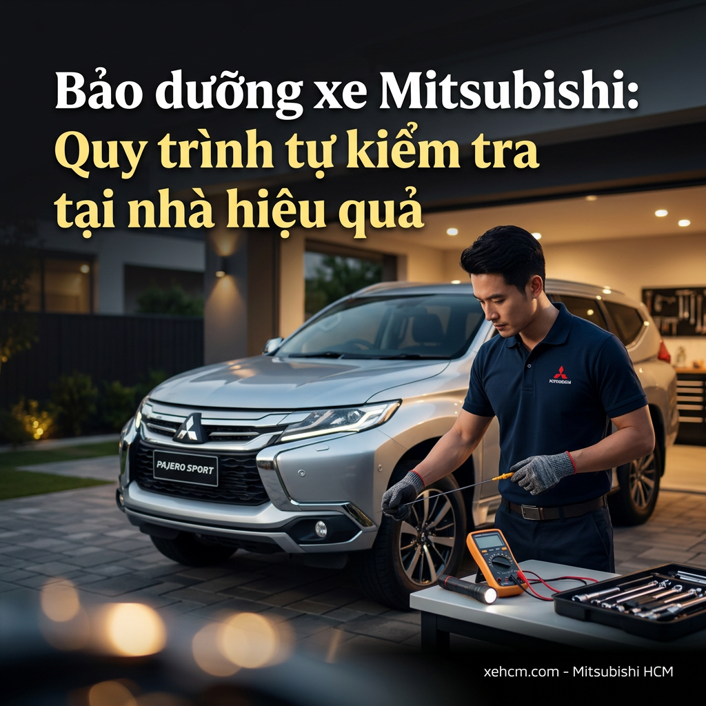 Bảo dưỡng xe Mitsubishi: Quy trình tự kiểm tra tại nhà hiệu quả