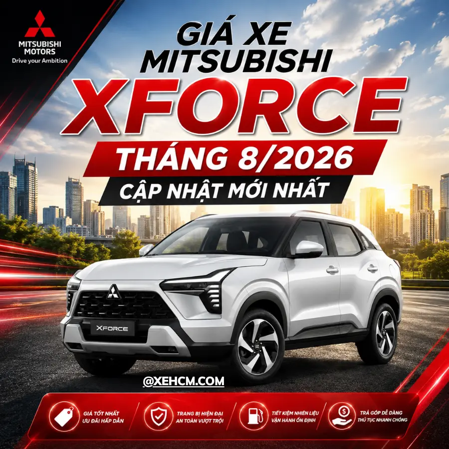 Giá Xe Mitsubishi Xforce Tháng 8/2026 – Cập Nhật Mới Nhất.