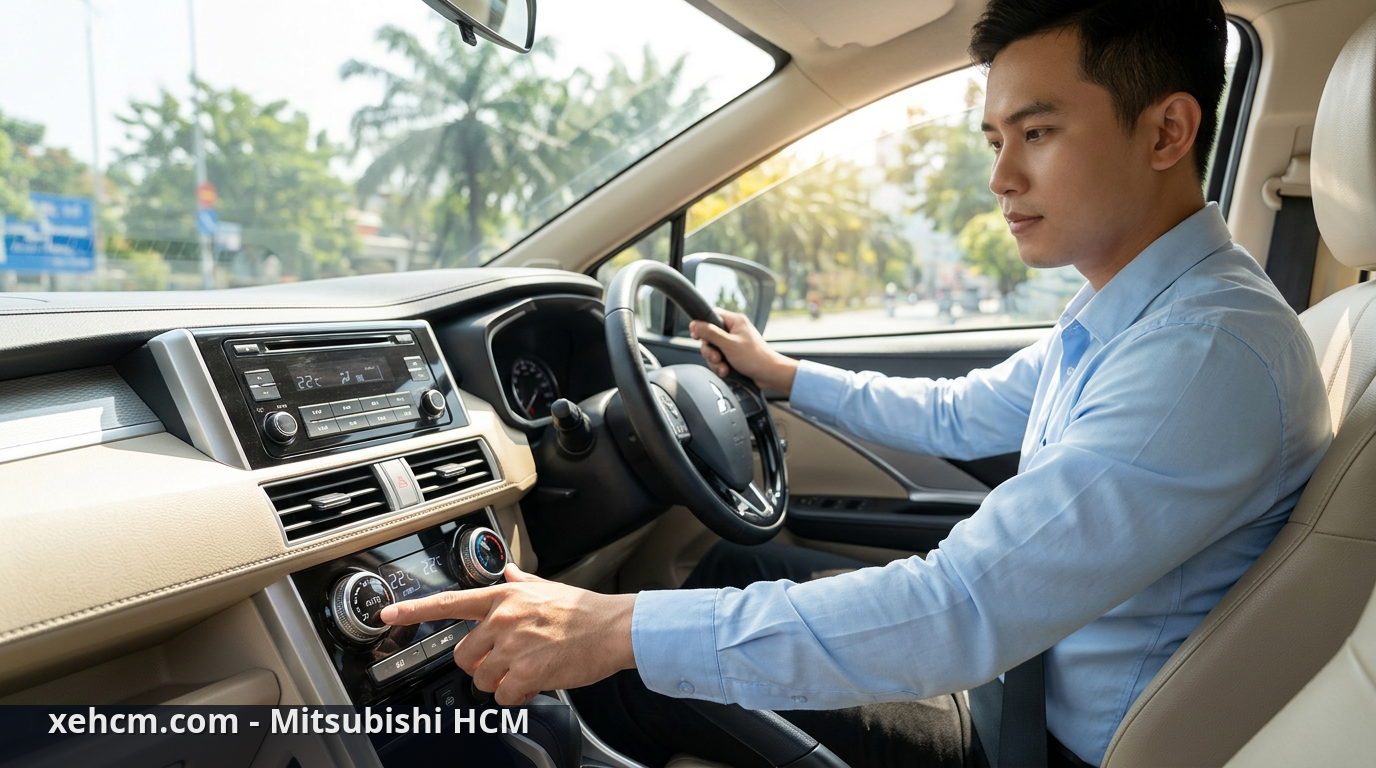 Cách dùng điều hòa ô tô Mitsubishi đúng cách và bền bỉ 2 Cách dùng điều hòa ô tô hiệu quả khi khởi động xe dưới trời nắng - cách dùng điều hòa ô tô