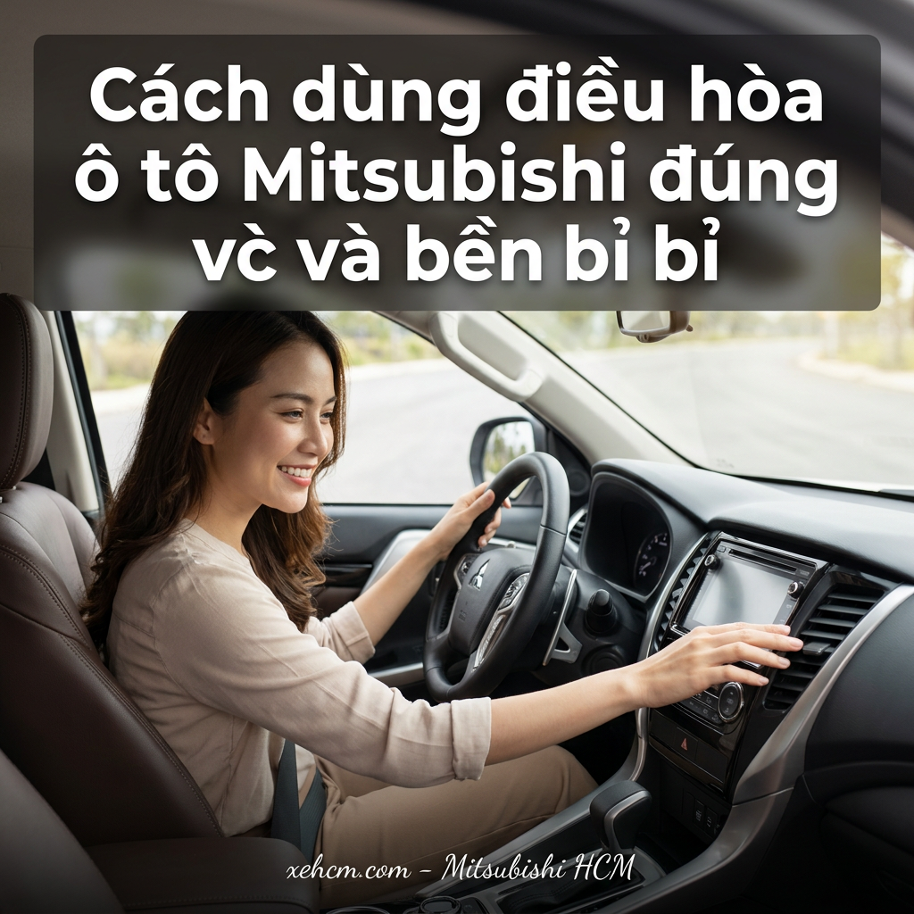 Cách dùng điều hòa ô tô Mitsubishi đúng cách và bền bỉ