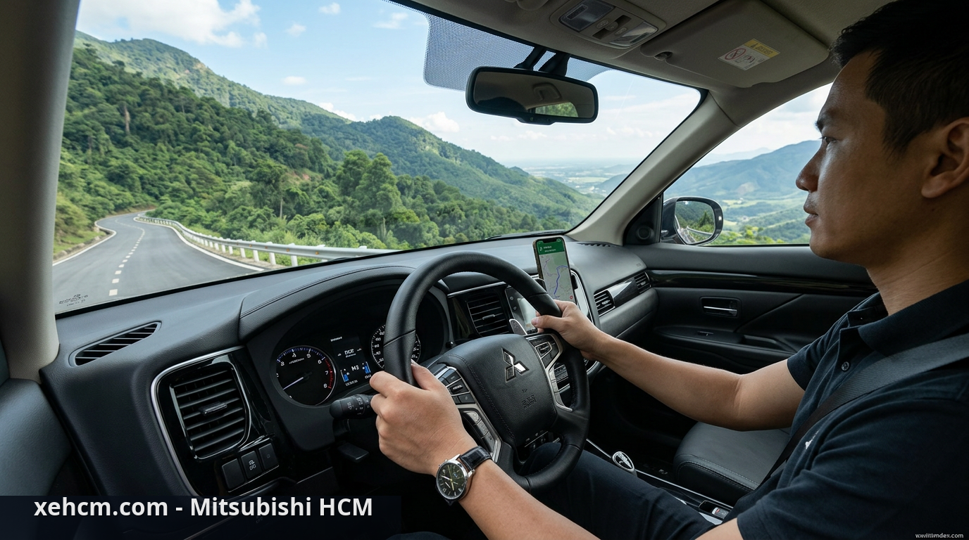 Cách dùng lẫy chuyển số trên xe Mitsubishi cho người mới 2 Kỹ thuật lái xe Mitsubishi cần chú ý khi đổ đèo dốc - cách dùng lẫy chuyển số