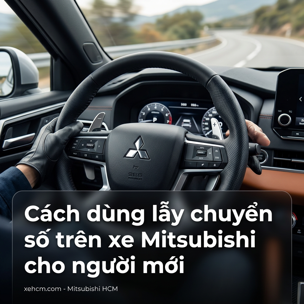 Cách dùng lẫy chuyển số trên xe Mitsubishi cho người mới