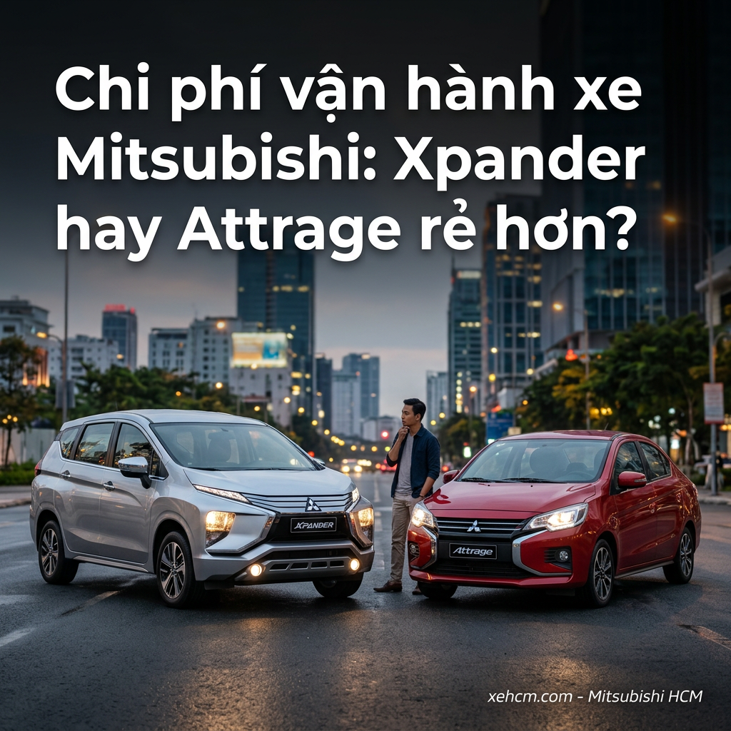 Chi phí vận hành xe Mitsubishi: Xpander hay Attrage rẻ hơn?