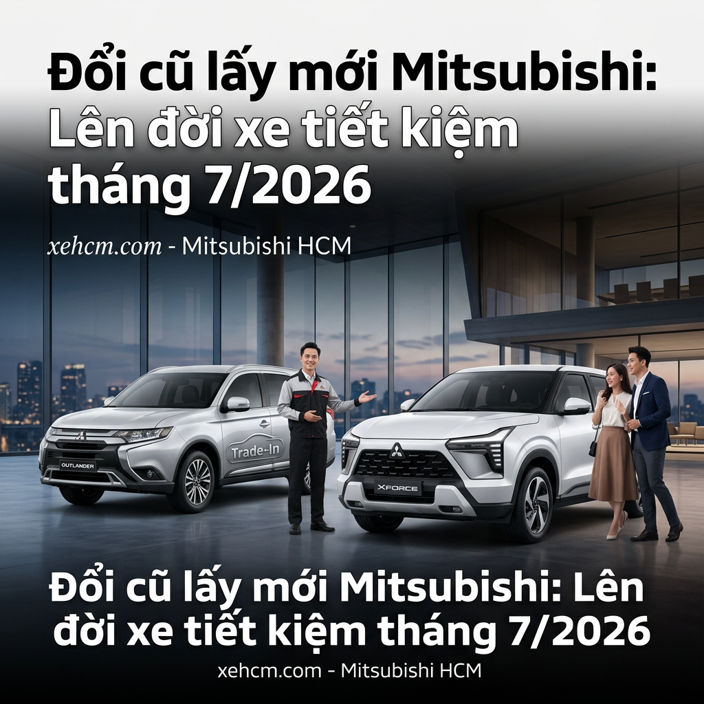 Đổi cũ lấy mới Mitsubishi: Lên đời xe tiết kiệm tháng 7/2026