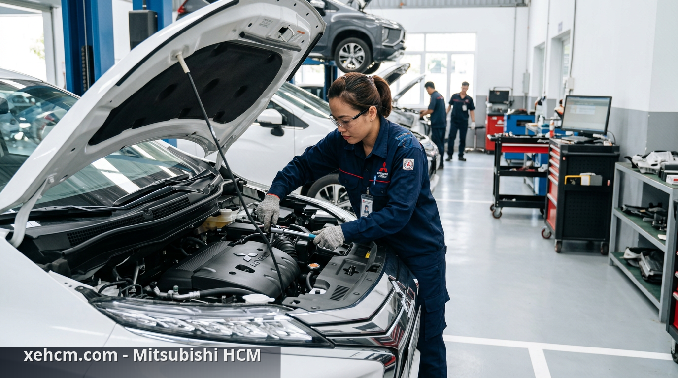 Động cơ MIVEC và cách lái xe Mitsubishi tiết kiệm xăng 2 Quy trình bảo dưỡng động cơ MIVEC đúng cách tại xưởng dịch vụ - động cơ MIVEC