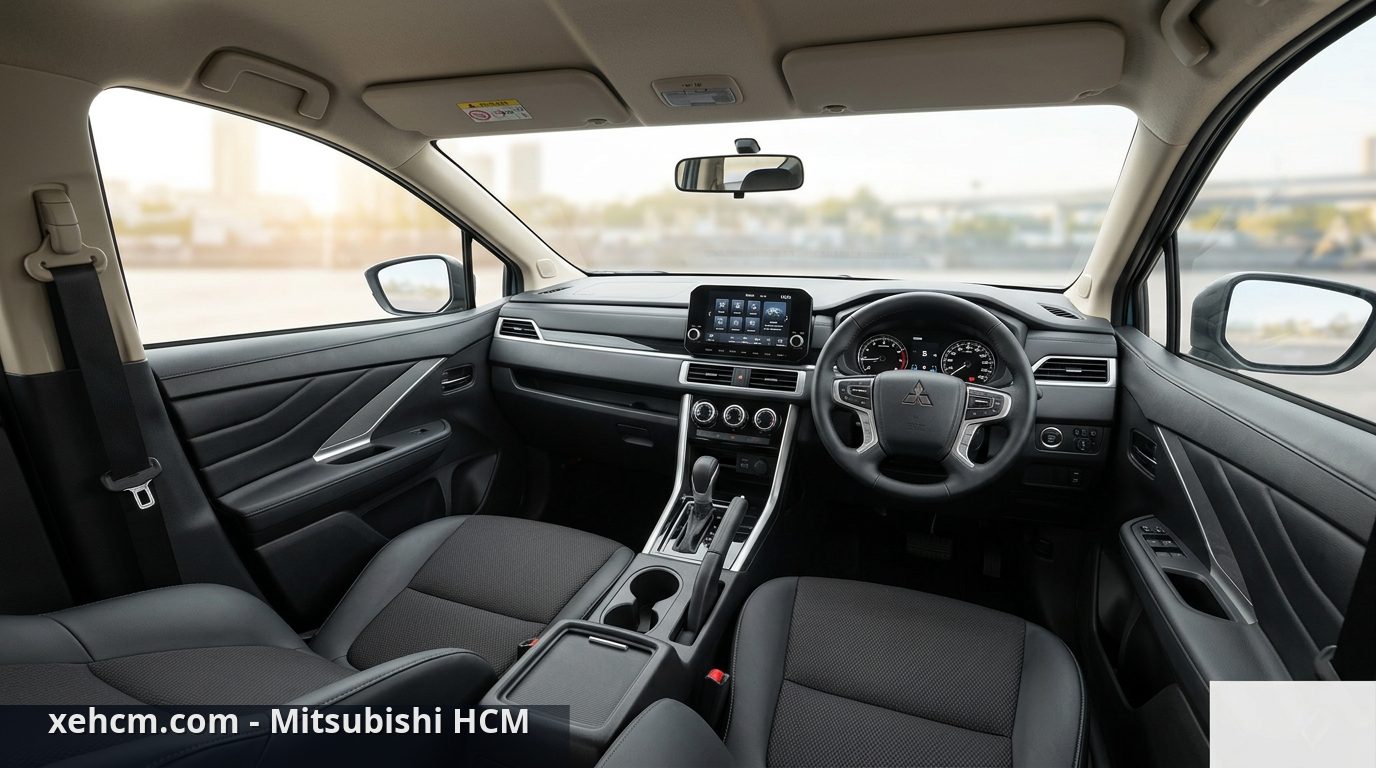 Giá Mitsubishi Xpander tháng 7/2026: Ưu đãi tốt nhất 2 Thiết kế nội thất tiện nghi trên xe Mitsubishi Xpander - giá Mitsubishi Xpander