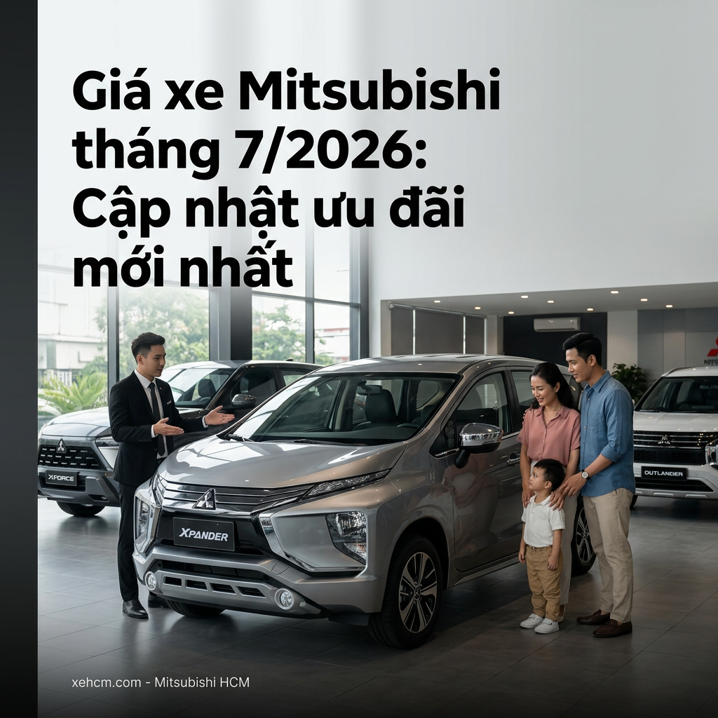 Giá xe Mitsubishi tháng 7/2026: Cập nhật ưu đãi mới nhất