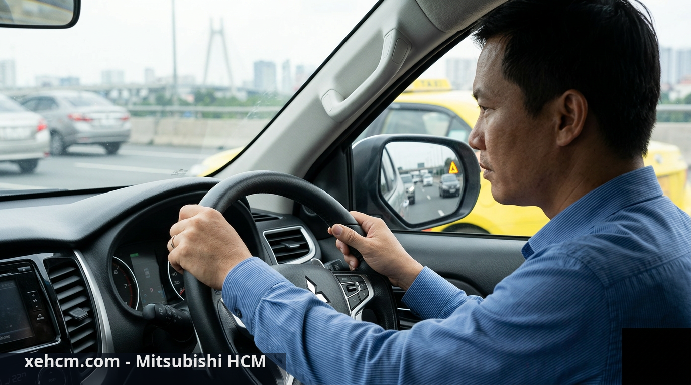 Hệ thống cảnh báo điểm mù trên xe Mitsubishi: Hướng dẫn chi tiết 2 Luôn quan sát trực tiếp dù xe đã có hệ thống cảnh báo điểm mù - hệ thống cảnh báo điểm mù