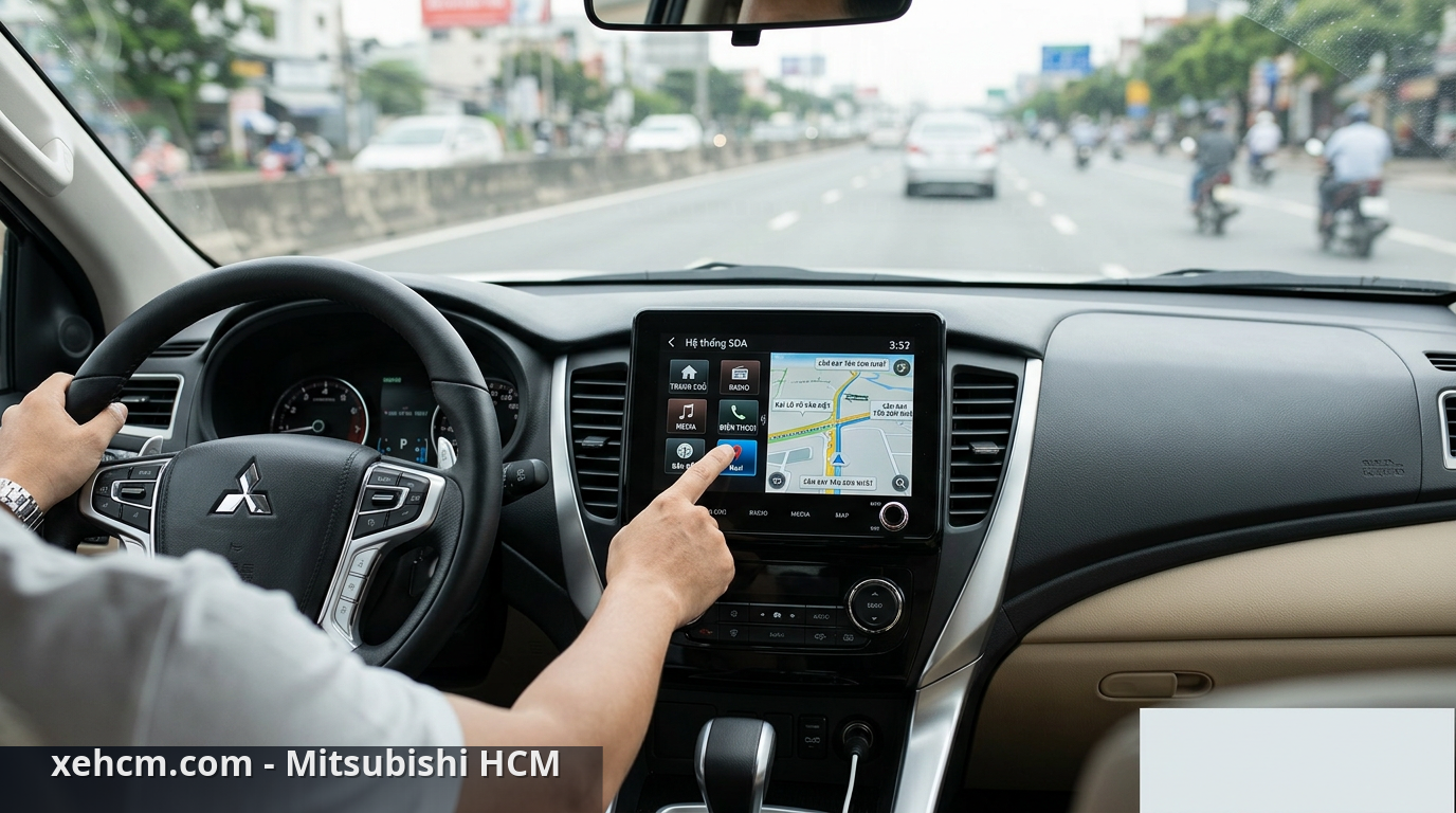 Hệ thống SDA Mitsubishi: Hướng dẫn sử dụng chi tiết 2 Thao tác sử dụng màn hình Mitsubishi tiện lợi - hệ thống SDA Mitsubishi