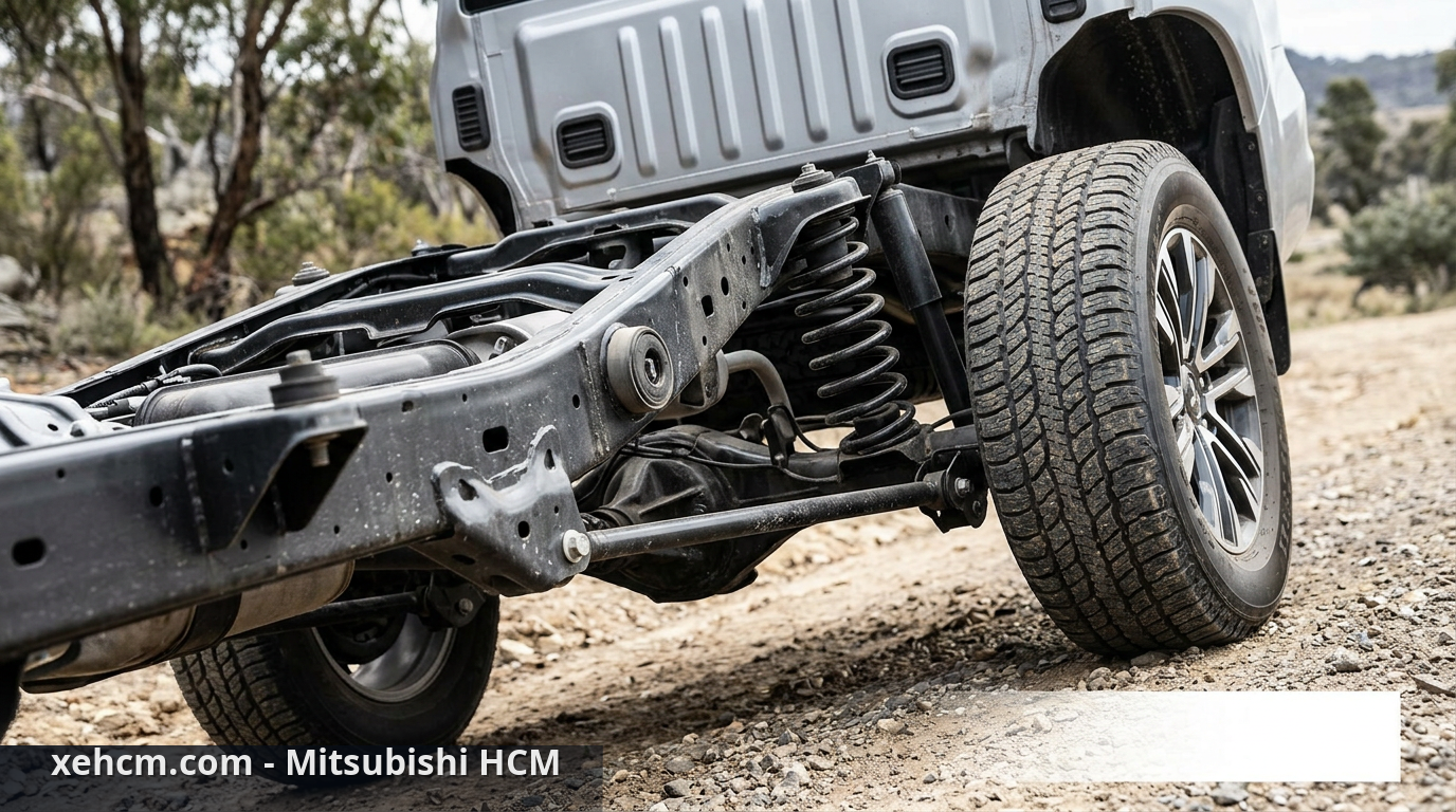 Hệ thống treo Mitsubishi có thực sự bền bỉ không? 2 Khung gầm xe Mitsubishi vững chãi trên mọi hành trình - hệ thống treo Mitsubishi