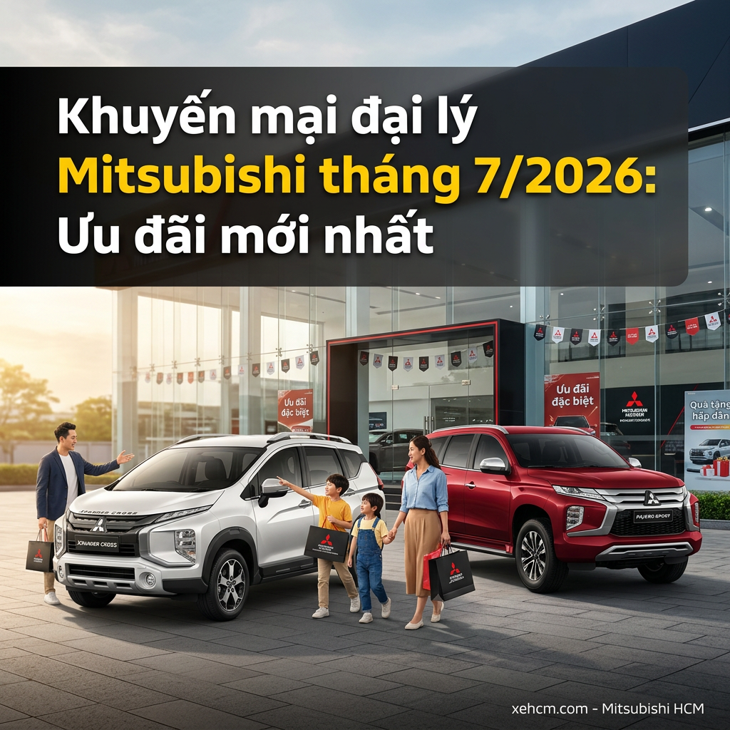 Khuyến mại đại lý Mitsubishi tháng 7/2026: Ưu đãi mới nhất