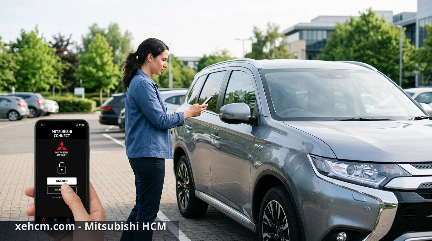 Mitsubishi Connect: Hướng dẫn sử dụng trên điện thoại 2 Điều khiển xe qua điện thoại với các tính năng từ xa tiện lợi - Mitsubishi Connect