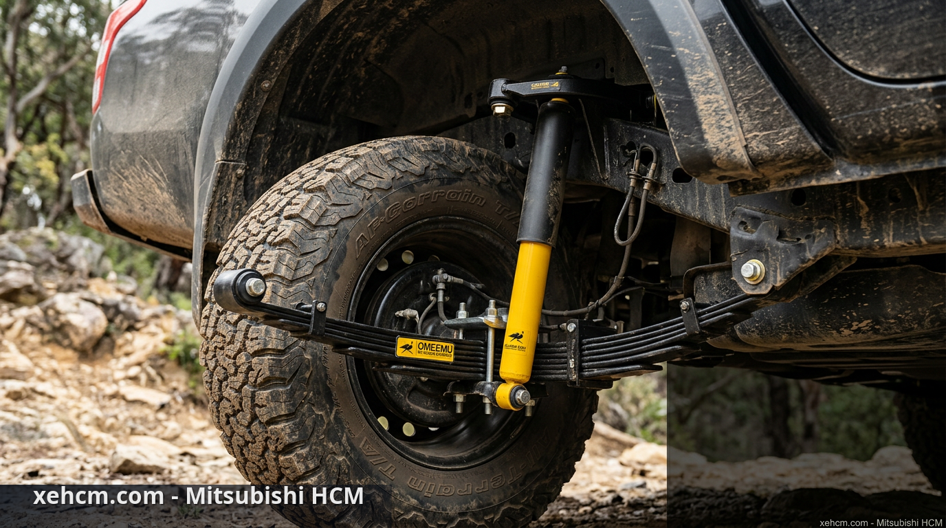 Nâng cấp xe bán tải Mitsubishi Triton: Bí quyết đi off-road 2 Hệ thống treo là phụ kiện off-road không thể thiếu khi độ xe Triton - nâng cấp xe bán tải