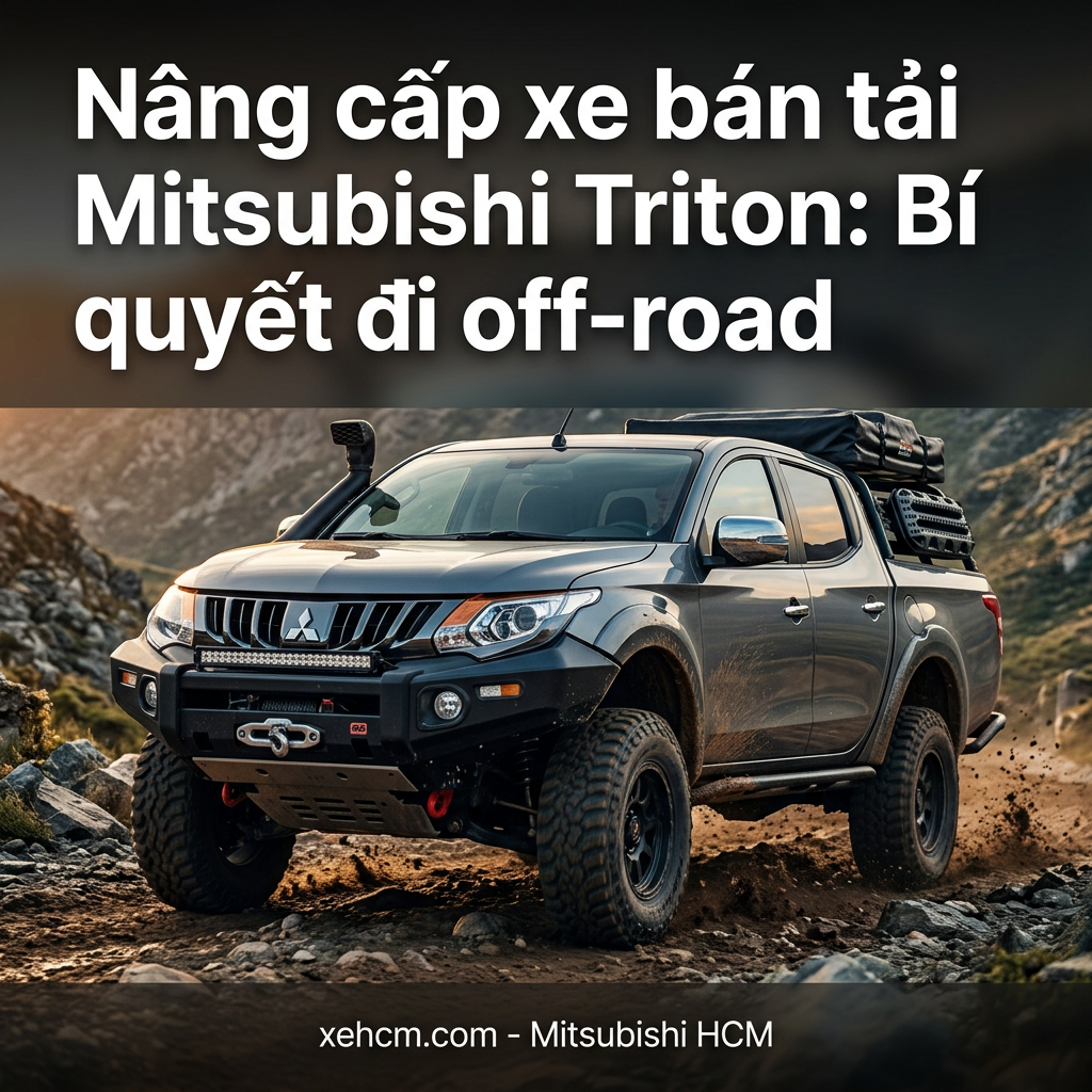 Nâng cấp xe bán tải Mitsubishi Triton: Bí quyết đi off-road