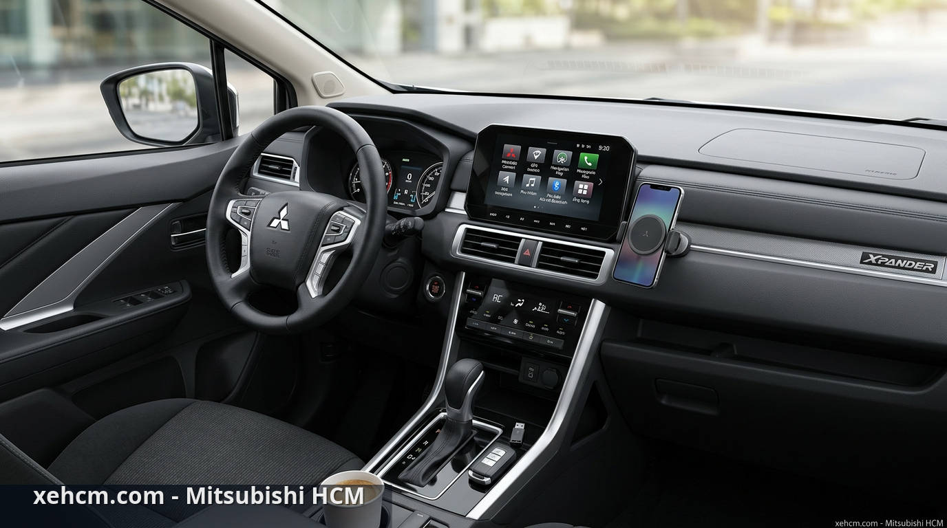 Phụ kiện Mitsubishi Xpander: Những món đồ nên trang bị 2 Công nghệ và phụ kiện Mitsubishi Xpander nâng cao tiện nghi giải trí - phụ kiện Mitsubishi Xpander