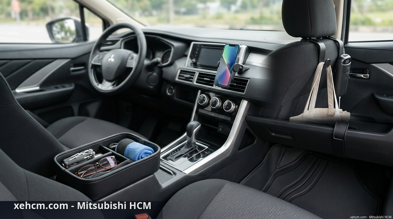Phụ kiện Mitsubishi Xpander: Những món đồ nên trang bị 1 Các phụ kiện Mitsubishi Xpander giúp nâng tầm không gian nội thất - phụ kiện Mitsubishi Xpander