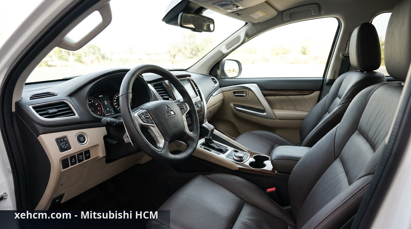 So sánh giá xe Mitsubishi: Pajero Sport hay Outlander 2026? 2 Tiện nghi nội thất trên các dòng SUV Mitsubishi 2026 - so sánh giá xe Mitsubishi