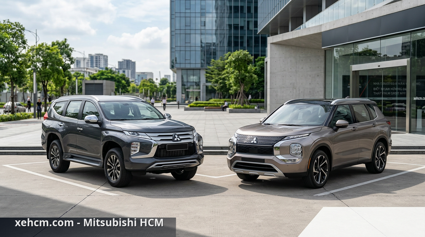 So sánh giá xe Mitsubishi: Pajero Sport hay Outlander 2026? 1 SUV Mitsubishi 2026 nổi bật với phong cách mạnh mẽ và tinh tế - so sánh giá xe Mitsubishi