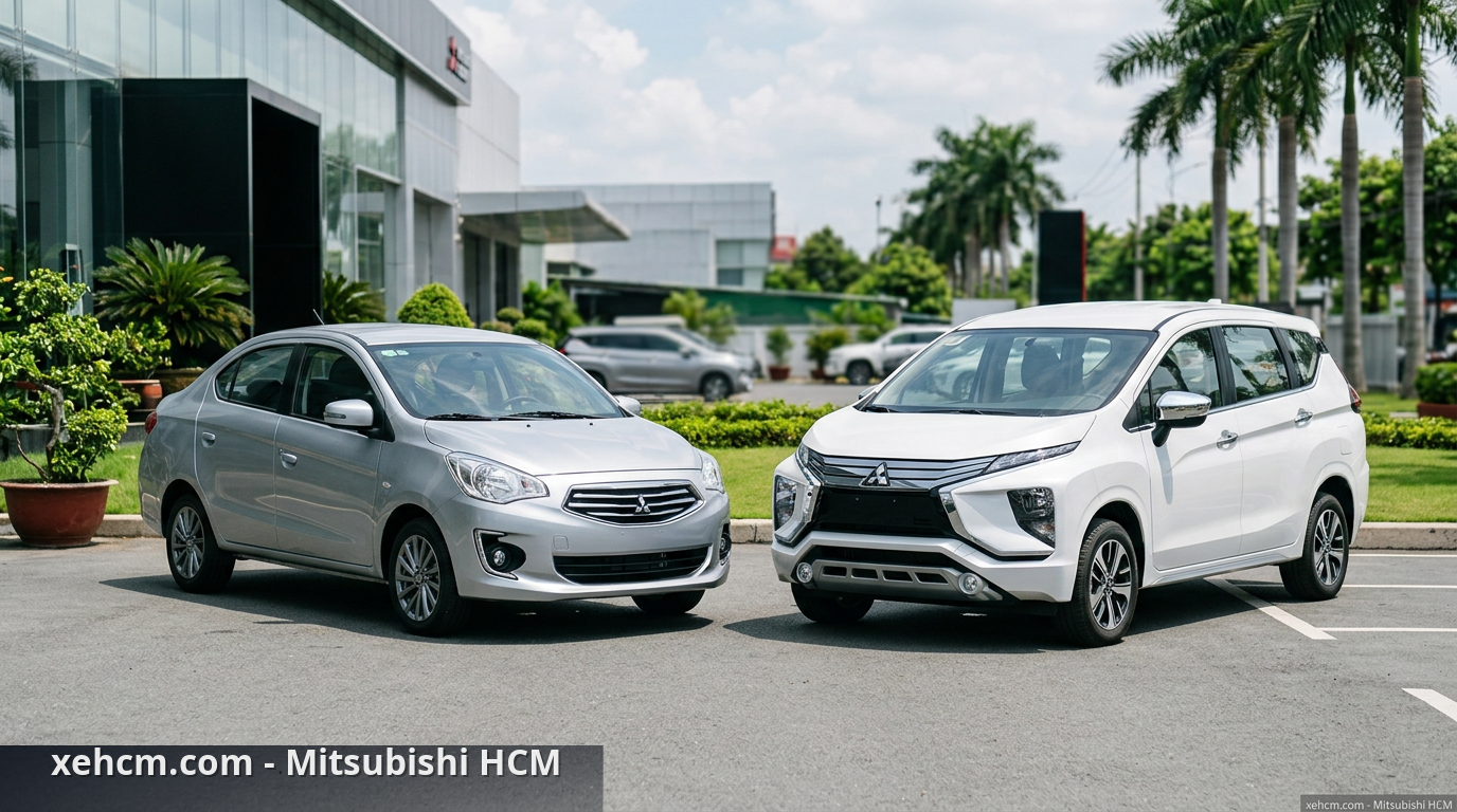 So sánh xe Mitsubishi Attrage vs Xpander cho gia đình 1 So sánh xe Mitsubishi Attrage và Xpander phổ biến trên thị trường - so sánh xe Mitsubishi