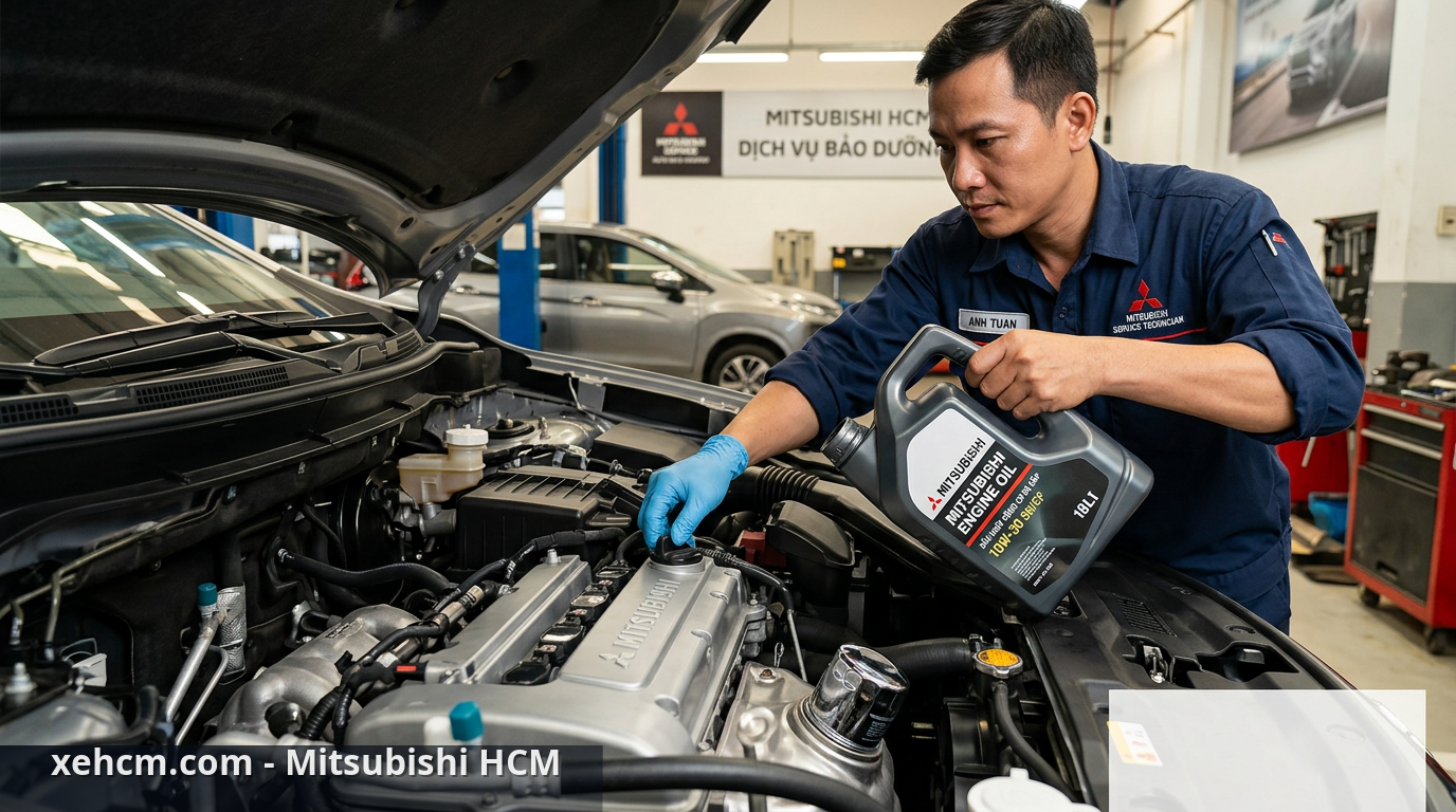 Thay dầu xe Mitsubishi: Hướng dẫn chi tiết từ A-Z 2 Sử dụng dầu nhớt ô tô chính hãng giúp xe vận hành đúng thông số kỹ thuật - thay dầu xe Mitsubishi