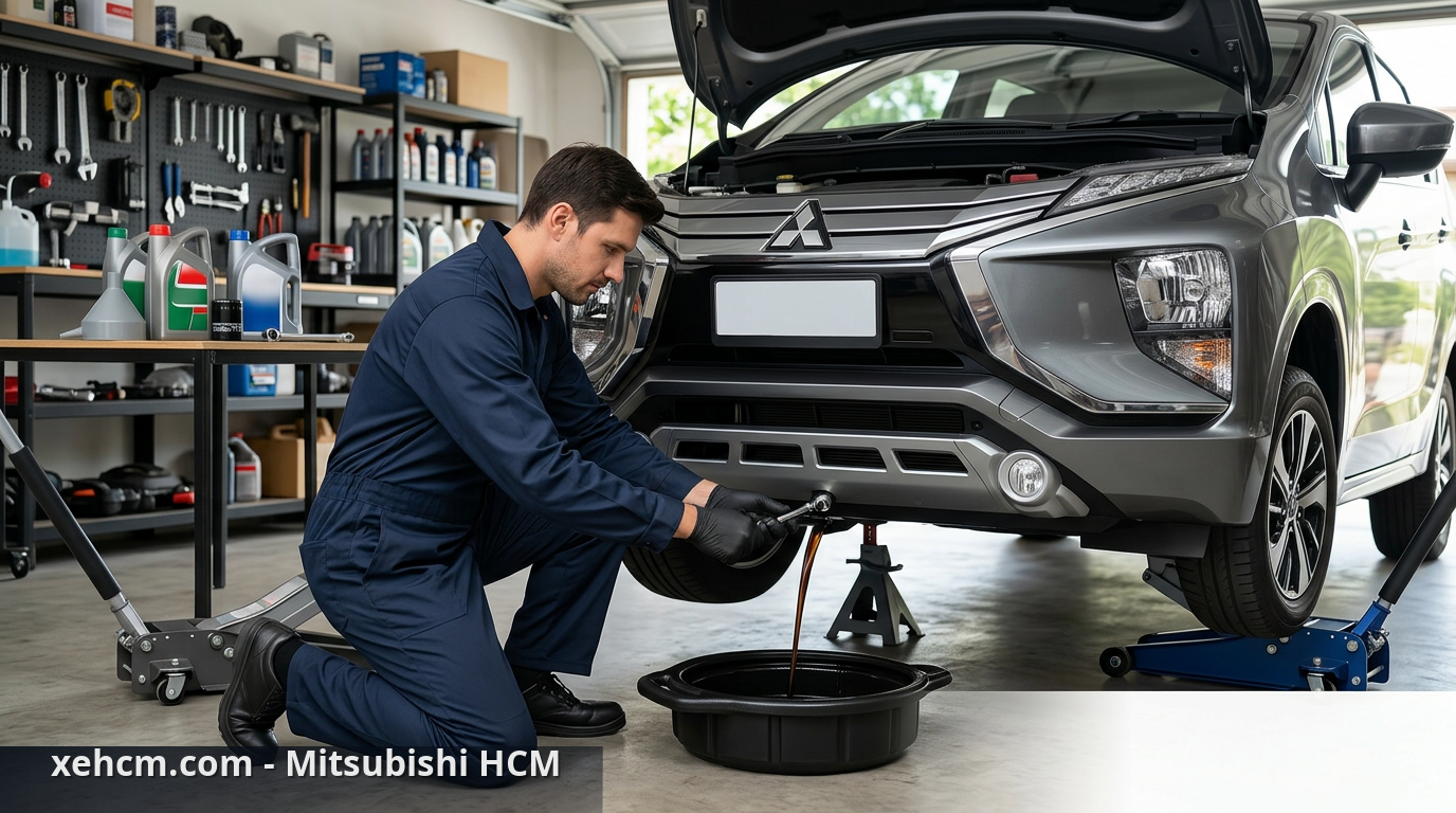 Tự thay nhớt Mitsubishi và kiểm tra nước làm mát tại nhà 1 Quy trình tự thay nhớt Mitsubishi an toàn và hiệu quả - tự thay nhớt Mitsubishi