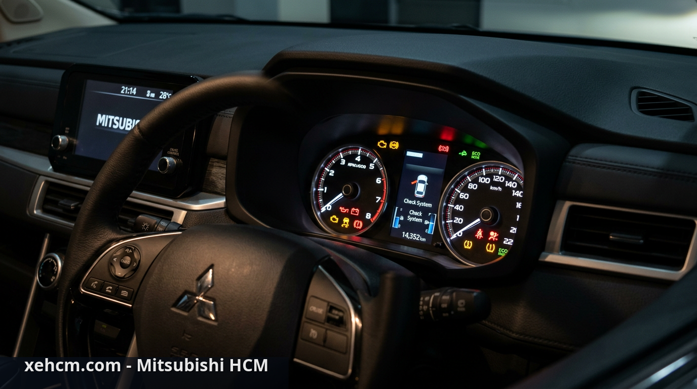 Ý nghĩa đèn báo xe Mitsubishi: Hướng dẫn chi tiết từ A-Z 1 Hệ thống đèn báo trên bảng đồng hồ taplo Mitsubishi - ý nghĩa đèn báo xe Mitsubishi