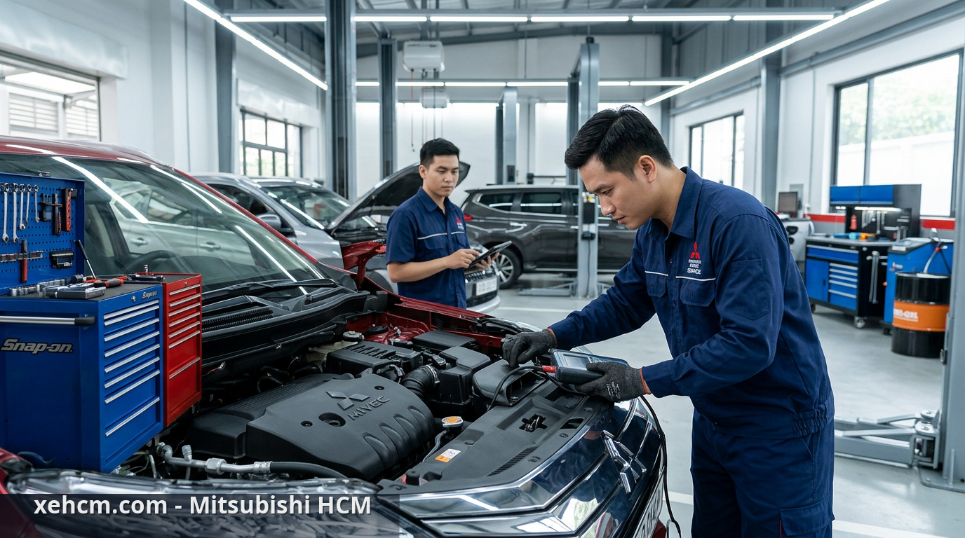 Bảo dưỡng xe Mitsubishi: Lợi thế từ xe xăng truyền thống 1 Quy trình bảo dưỡng xe Mitsubishi chuyên nghiệp - bảo dưỡng xe Mitsubishi