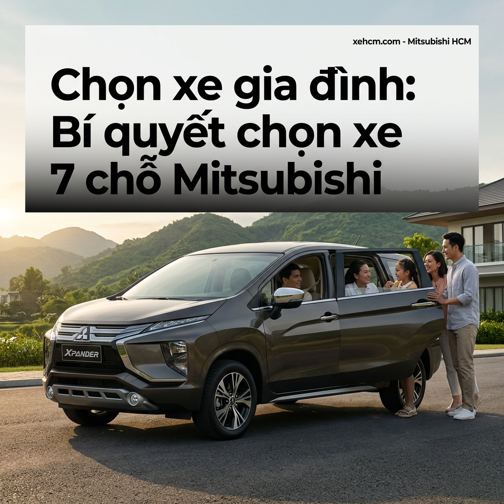 Chọn xe gia đình: Bí quyết chọn xe 7 chỗ Mitsubishi