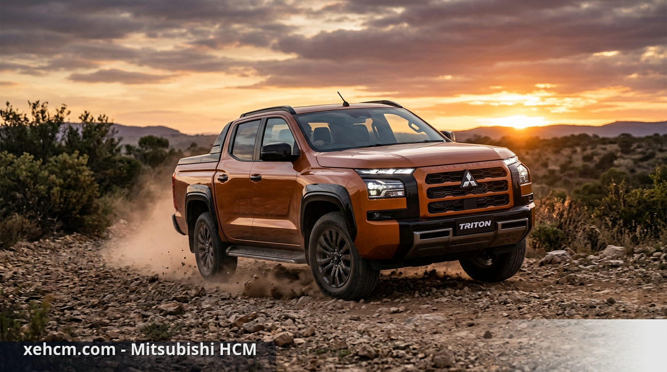 Đối Tượng Triton 2024: Ai Nên Mua Mitsubishi Triton 4x4 AT Premium? 1 Mitsubishi Triton 4x4 AT Premium 2024 mạnh mẽ chinh phục mọi địa hình. - đối tượng Triton 2024
