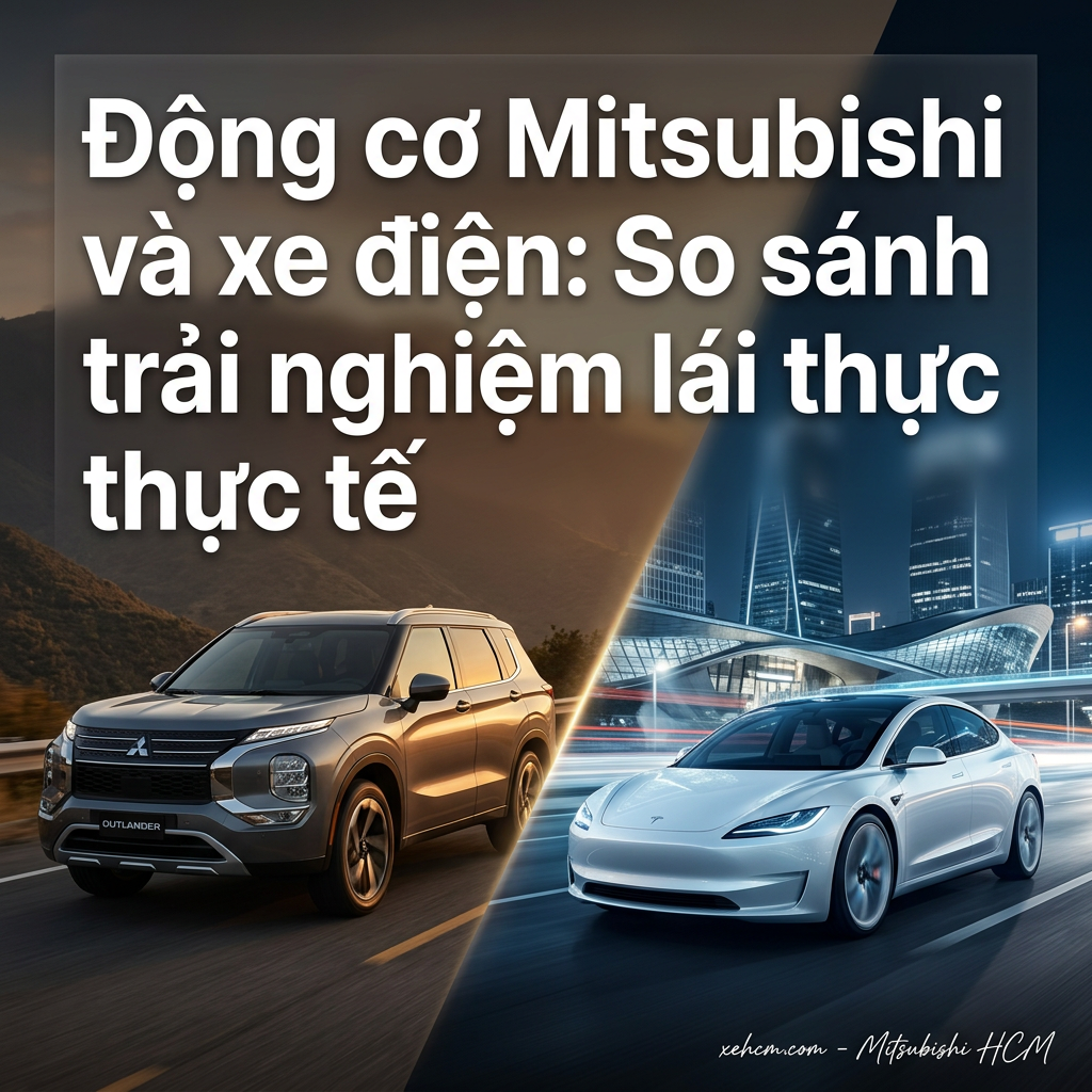 Động cơ Mitsubishi và xe điện: So sánh trải nghiệm lái thực tế