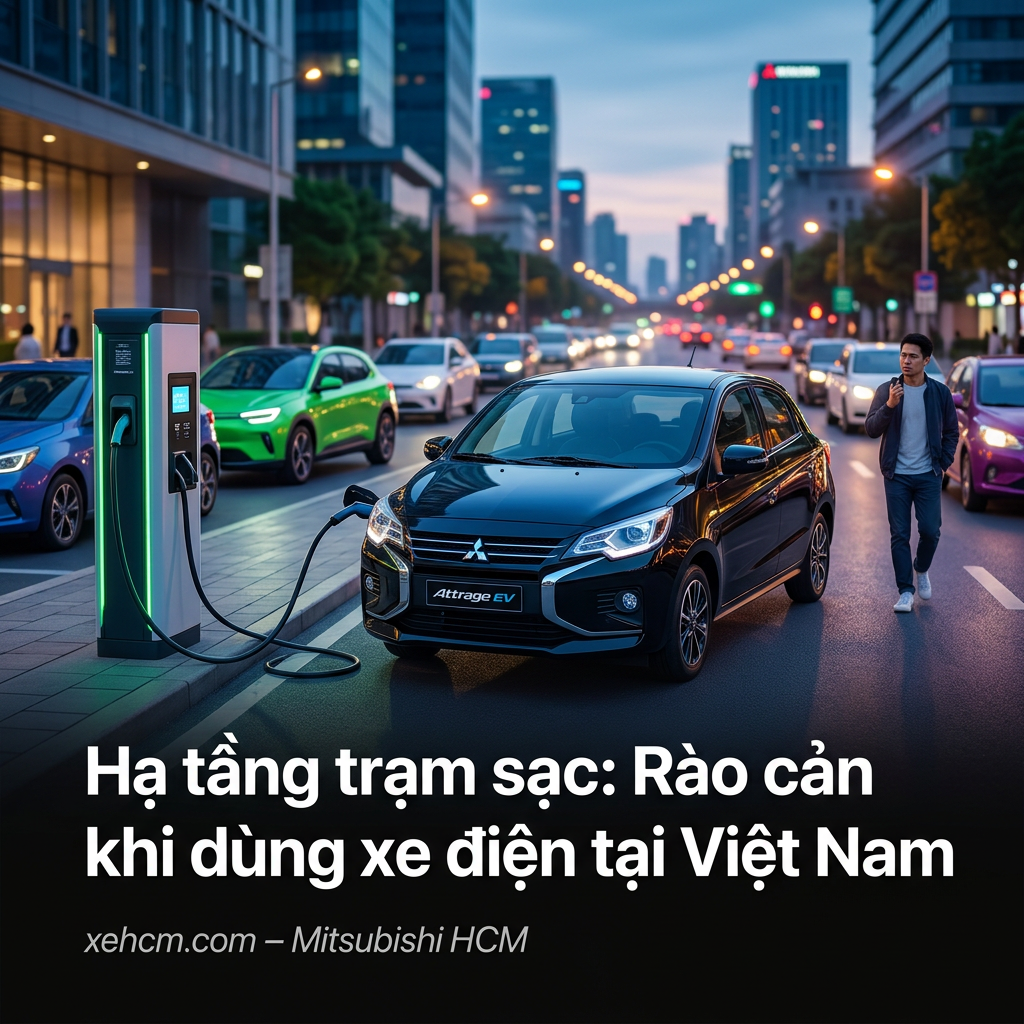 Hạ tầng trạm sạc: Rào cản khi dùng xe điện tại Việt Nam