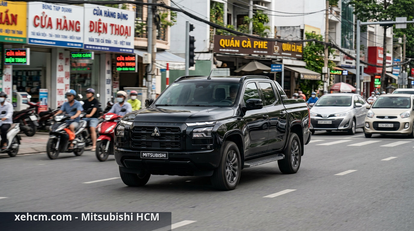Lái thử Triton 2024: Êm ái trên phố, vững chãi off-road 1 Mitsubishi Triton 4x4 AT Premium thể hiện sự êm ái đáng ngạc nhiên trên phố. - lái thử Triton 2024