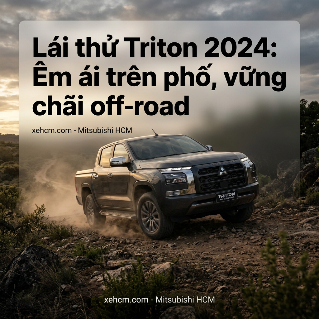 Lái thử Triton 2024: Êm ái trên phố, vững chãi off-road