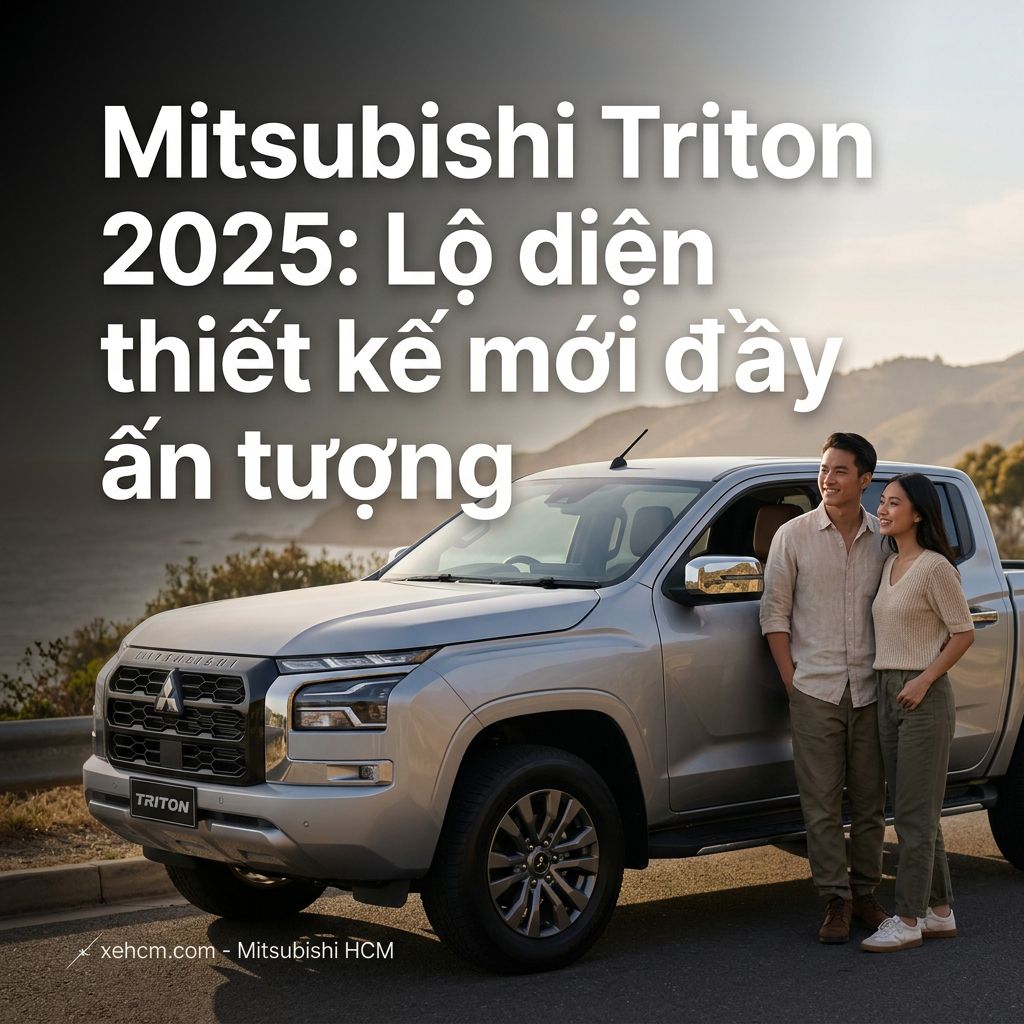 Mitsubishi Triton 2025: Lộ diện thiết kế mới đầy ấn tượng