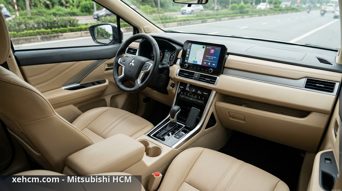 Mitsubishi Xpander mới: Có gì thay đổi so với bản cũ? 2 Nội thất tiện nghi và hiện đại của Mitsubishi Xpander mới - Mitsubishi Xpander mới