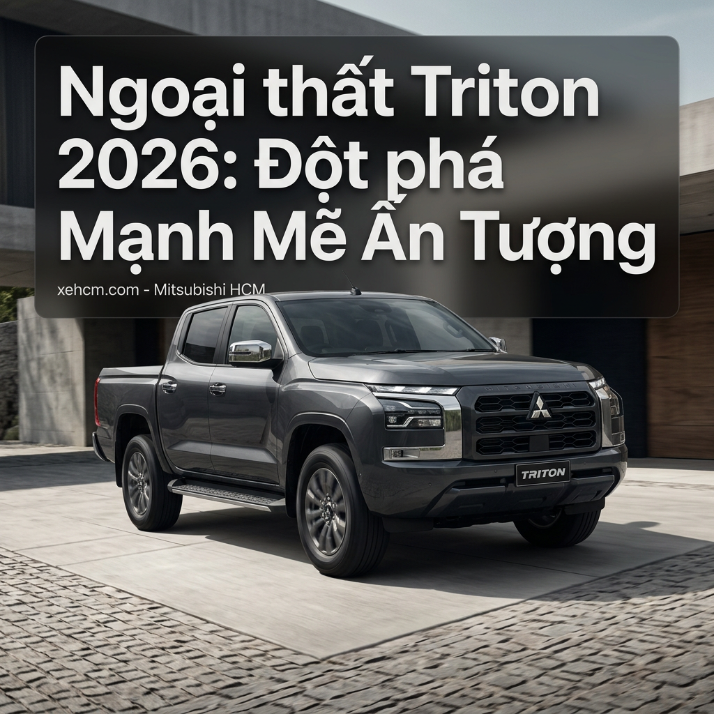 Ngoại Thất Triton 2026: Đột Phá Mạnh Mẽ Ấn Tượng