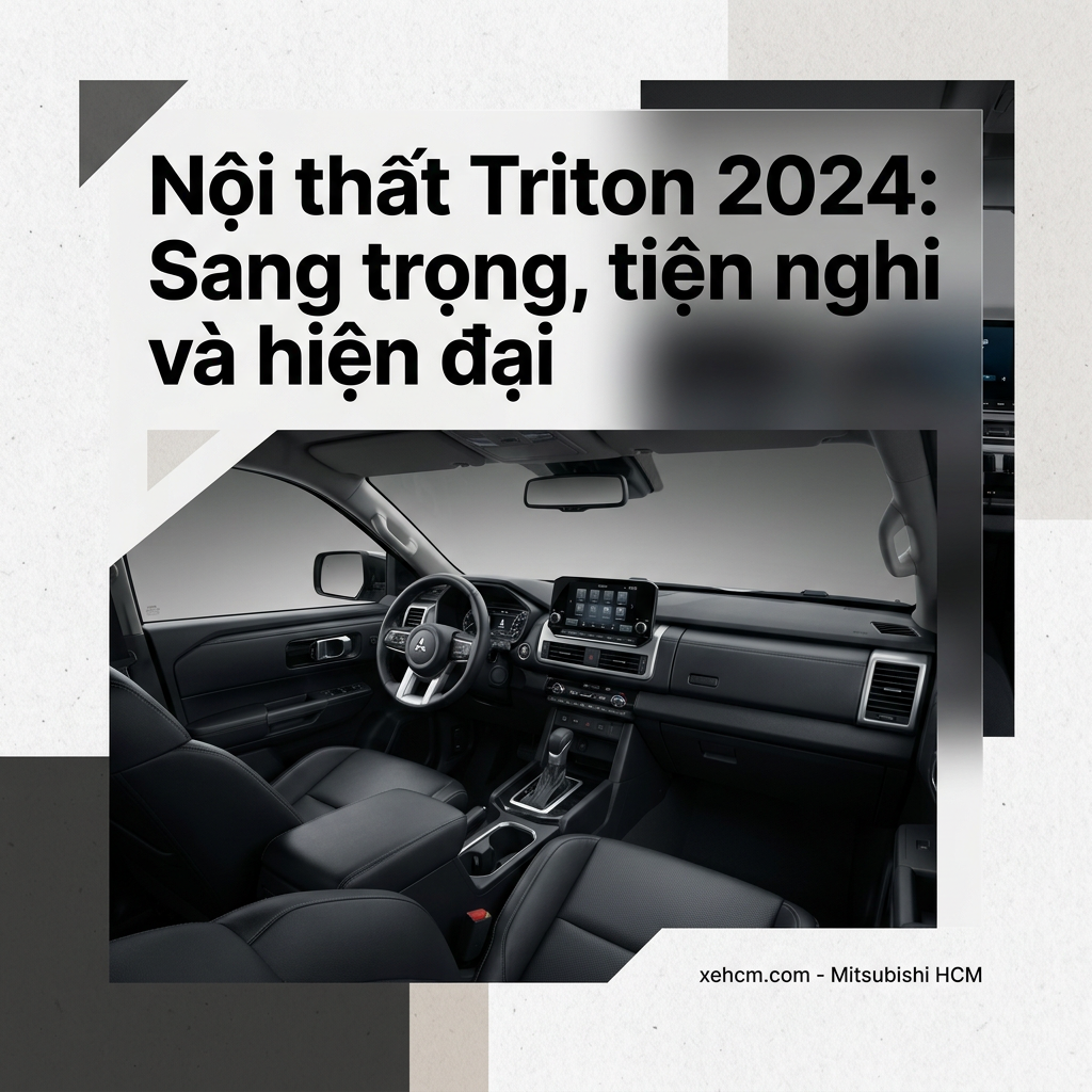 Nội thất Triton 2024: Sang trọng, tiện nghi và hiện đại