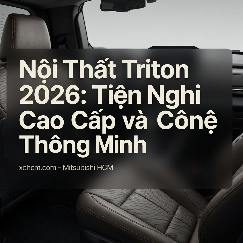 Nội Thất Triton 2026: Tiện Nghi Cao Cấp Và Công Nghệ Thông Minh