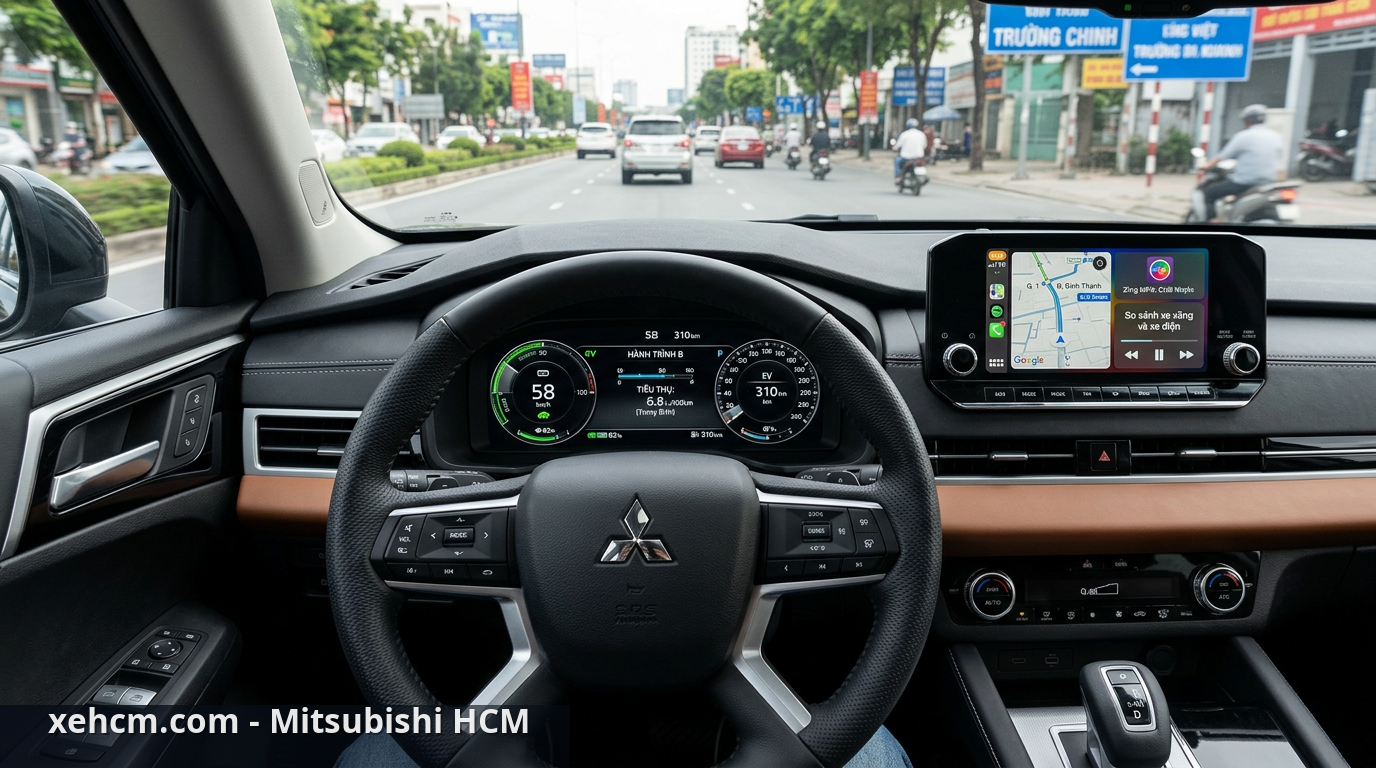 So sánh xe xăng và xe điện: Lựa chọn tối ưu cho người Việt 2 Xe Mitsubishi xăng vẫn giữ vững giá trị nhờ trải nghiệm lái và độ tin cậy cao - so sánh xe xăng và xe điện